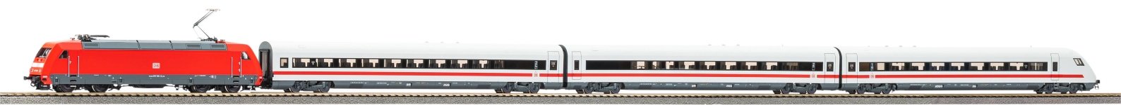 PIKO 58153 - H0 - 4-tlg. Zugset E-Lok BR 101 Metropolitan, DB AG, Ep. VI - DC-Sound